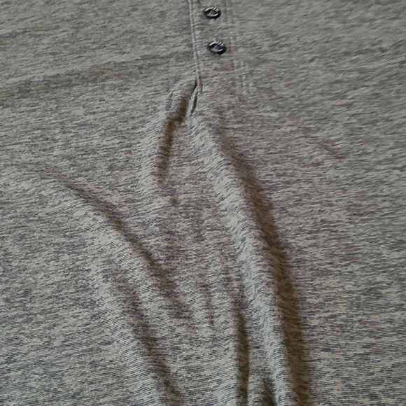 Classic Gray Long Sleeve Henley for Men - Picture 1 of 5